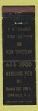 Matchbook Cover - Watchung View Inn Somerville NJ