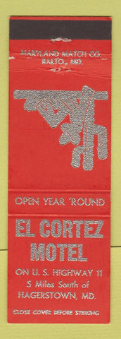 Matchbook Cover - El Cortez Motel Hagerstown MD cactus