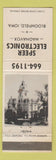 Matchbook Cover - Speer Electronics Magnavox Bloomfield IA