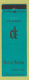 Matchbook Cover - Parry Lodge Kanae UT