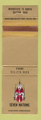 Matchbook Cover - Seven Nations Dayton OH WORN