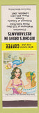 Matchbook Cover - Ritchie's Drive In Restaurants London ON hillbilly