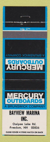Matchbook Cover - Mercury Boat Motors Bayview Marina Freedom NH