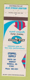Matchbook Cover - Blue Streak Ignition Parts Stoppel Supply Russell KS