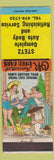 Matchbook Cover - Stetz Auto Body  hillbilly Terry Says girlie Stetz Says