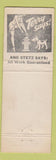 Matchbook Cover - Stetz Auto Body  hillbilly Terry Says girlie Stetz Says