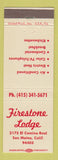Matchbook Cover - Firestone Lodge San Mateo CA