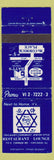 Matchbook Cover - Mama Batt's Restaurant Kosher Jewish Chicago IL