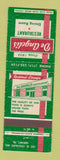 Matchbook Cover - De Angelis Restaurant Hershey PA