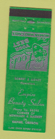 Matchbook Cover - Empire Beauty Salon Empire OR girlie