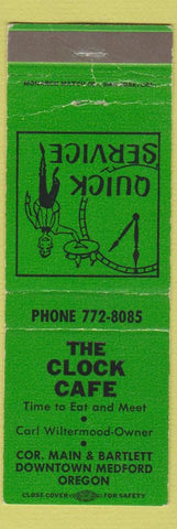 Matchbook Cover - Clock Cafe Medford OR