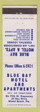 Matchbook Cover - Blue Bay Motel Apartments Miami Beach FL