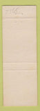 Matchbook Cover - Will O Motel Tiffin OH