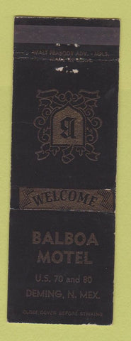 Matchbook Cover - Balboa Motel Deming NM