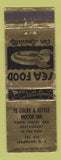 Matchbook Cover - Ye Cocke and Kettle Motor Inn Seabrook NH WEAR GOLD