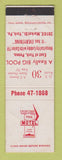 Matchbook Cover - Motel York PA CREASED