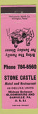 Matchbook Cover - Stone Castle Bloomsburg PA