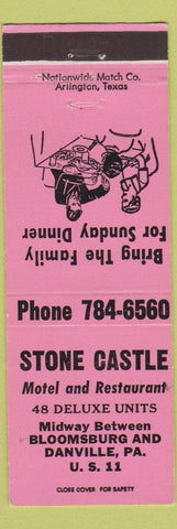 Matchbook Cover - Stone Castle Bloomsburg PA