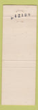 Matchbook Cover - Stone Castle Bloomsburg PA