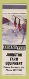 Matchbook Cover - Johnston Farm Equipment Tractors Furnace PA 1965