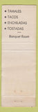 Matchbook Cover - Cocina De Ponce San Juan Bautista CA Mexican food WEAR