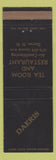Matchbook Cover - Daeris Tea Room Restaurant Dover NH