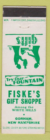 Matchbook Cover - Fiske's Gift Shop Gorham NH