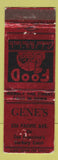 Matchbook Cover - Gene's San Francisco CA restaurant WEAR