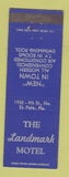 Matchbook Cover - Landmark Motel St Petersburg FL