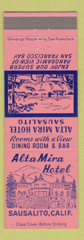 Matchbook Cover - Alta Mira Hotel Sausalito CA
