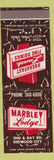 Matchbook Cover - Marble Lodge Redwood City CA