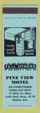 Matchbook Cover - Pine View Motel Benton AR