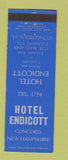 Matchbook Cover - Hotel Endicott Concord NH