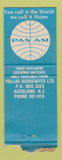 Matchbook Cover - Pan Am New Zealand Movie Day of Locust BOBTAIL