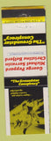 Matchbook Cover - Pan Am New Zealand Movie Groundstar Conspiracy Peppard WEAR