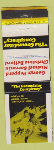 Matchbook Cover - Pan Am New Zealand Movie Groundstar Conspiracy Peppard WEAR