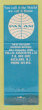 Matchbook Cover - Pan Am NZ Movie Date with Lonely Girl Candice Bergen WORN