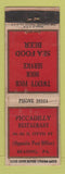 Matchbook Cover - Piccadilly Restaurant Reading PA WEAR