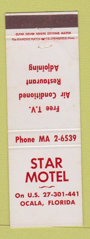 Matchbook Cover - Star Motel Ocala FL