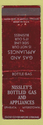 Matchbook Cover - Nissley's Bottled Gas Ephrata Myerstown PA