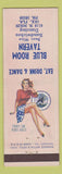 Matchbook Cover - Blue Room Tavern Jacksonville FL pinup ADVANCE