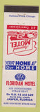 Matchbook Cover - Floridian Motel Jasper FL