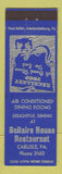 Matchbook Cover - Bellaire House Restaurant Carlisle PA