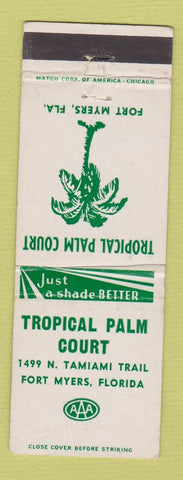 Matchbook Cover - Tropical Palm Court Fort Myers FL
