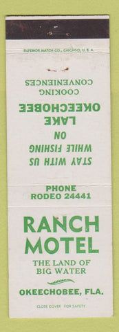 Matchbook Cover - Ranch Motel Okeechobee FL