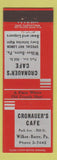 Matchbook Cover - Cronauer's Cafe Wilkes Barre PA