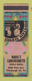 Matchbook Cover - Nara's Luncheonette Pittsburgh PA WEAR