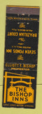 Matchbook Cover - The Bishop Inns Palm Beach FL Water Mill LI NY
