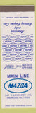 Matchbook Cover - Mazda Ardmore PA cars