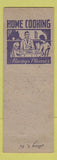 Matchbook Cover - Ridg Way Restaurant York PA